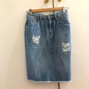 ETIENNE MARCEL DENIM SKIRT